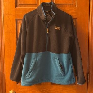 L.L. Bean women’s fleece pullover jacket medium